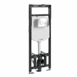 Инсталляция для унитаза WasserKraft Alme 15TLT.010.ME.CH01 кнопка хром