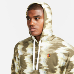 Мужская кофта теннисная Nike Dri-Fit Court Heritage OZ Hoody Men - Olive, White