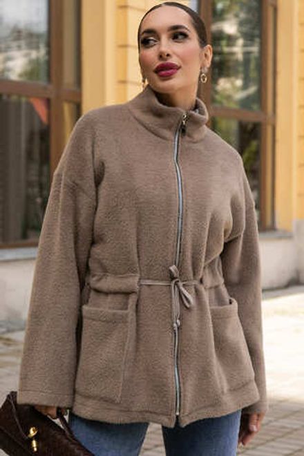 Пальто Альпака (бежевое) Б14139-7М LT Collection