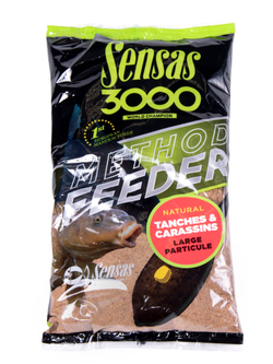Прикормка Sensas 3000 Method Feeder TENCH & CRUCIAN CARP 1кг