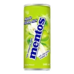 Негазированный напиток со вкусом яблока Apple Soda Kick Mentos, Корея, 240 мл