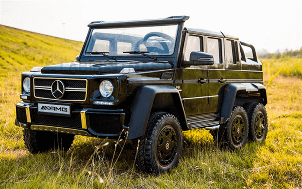 Электромобиль детский "Mercedes-Benz G63-AMG 4WD" шестиколёсный,  чёрный, 12V