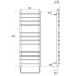 Полотенцесушитель электрический Point Нептун PN09152E П12 500x1200 левый/правый, хром