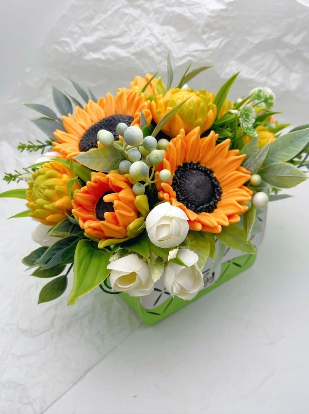 «Букет Подсолнухов, сумочка»