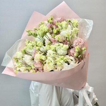 «Контражур» моно букет из эустомы 13шт