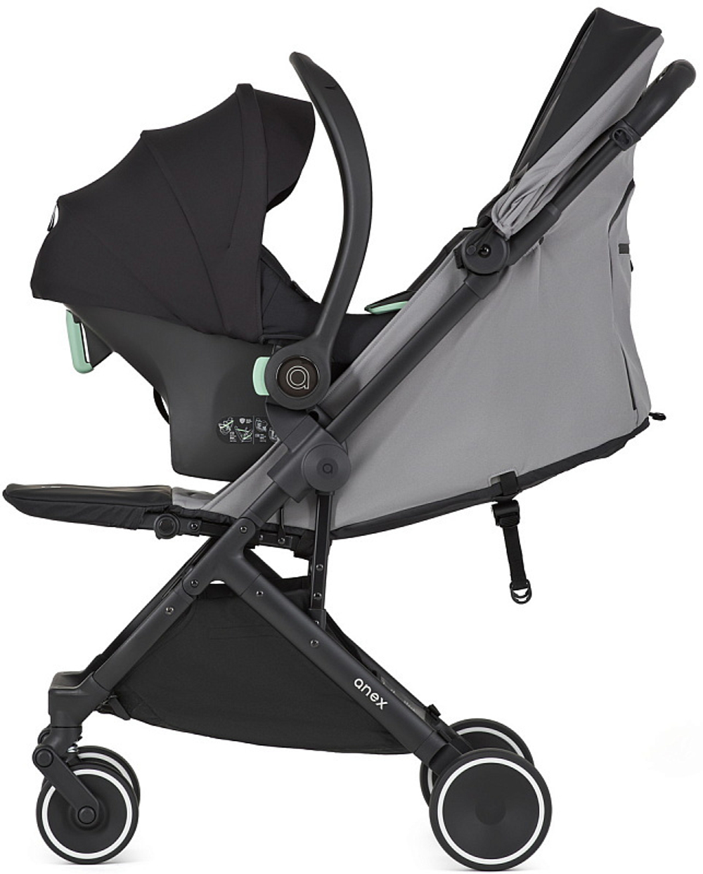 Детская коляска Anex Air-X Travel Cot Cosmo 3 в 1 green/black/black