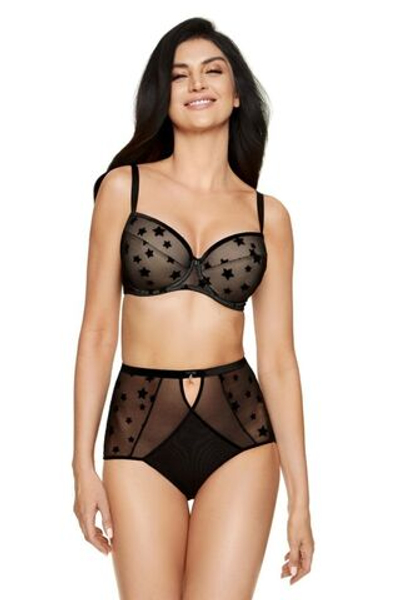 Бюстгальтер Astra со звездочками на чашках (Размер: 75G) (Цвет: черный)