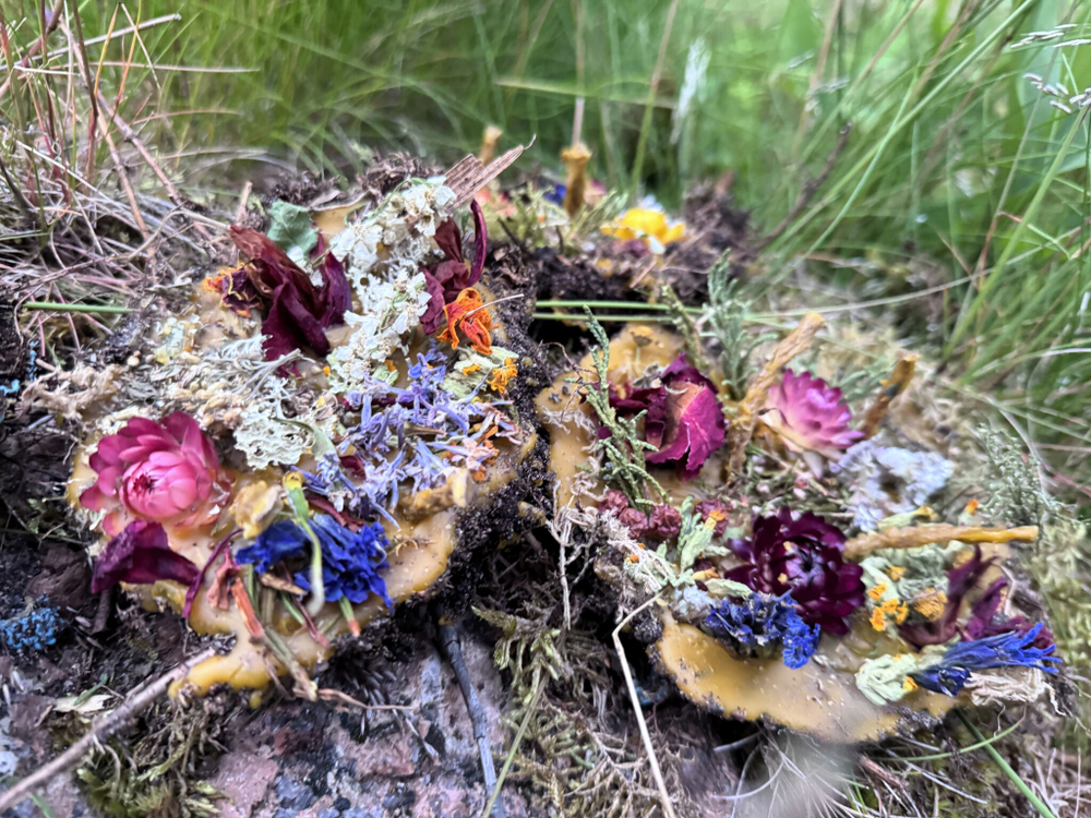 Земляная Свеча. Средняя Желтая. Материализация. Вдохновение и Ясность + ПОДАРОК