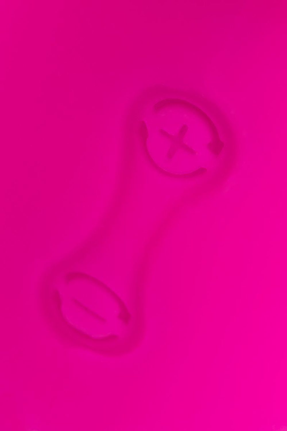 Розовый силиконовый вибратор с клиторальным стимулятором LIA - 19 см.