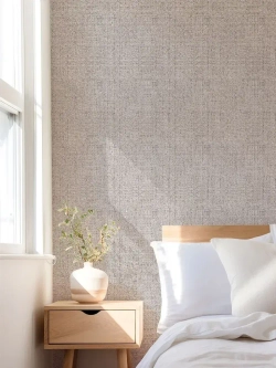 Обои флизелиновые Мешковина темно-бежевая, 1.06, для кухни (VILIA, 1015-62)
