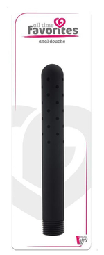 Черная насадка для анального душа ANAL DOUCHE - 15 см.
