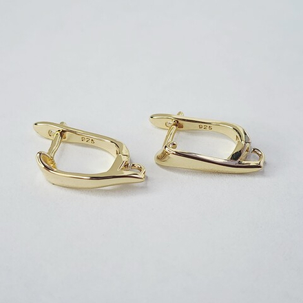 Ювелирные швензы, английский замок, позолота, люкс фурнитура