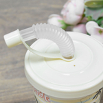 Стакан 280мл с крышкой, трубочкой и колпачком " Кошечка" (светло-бежевый)