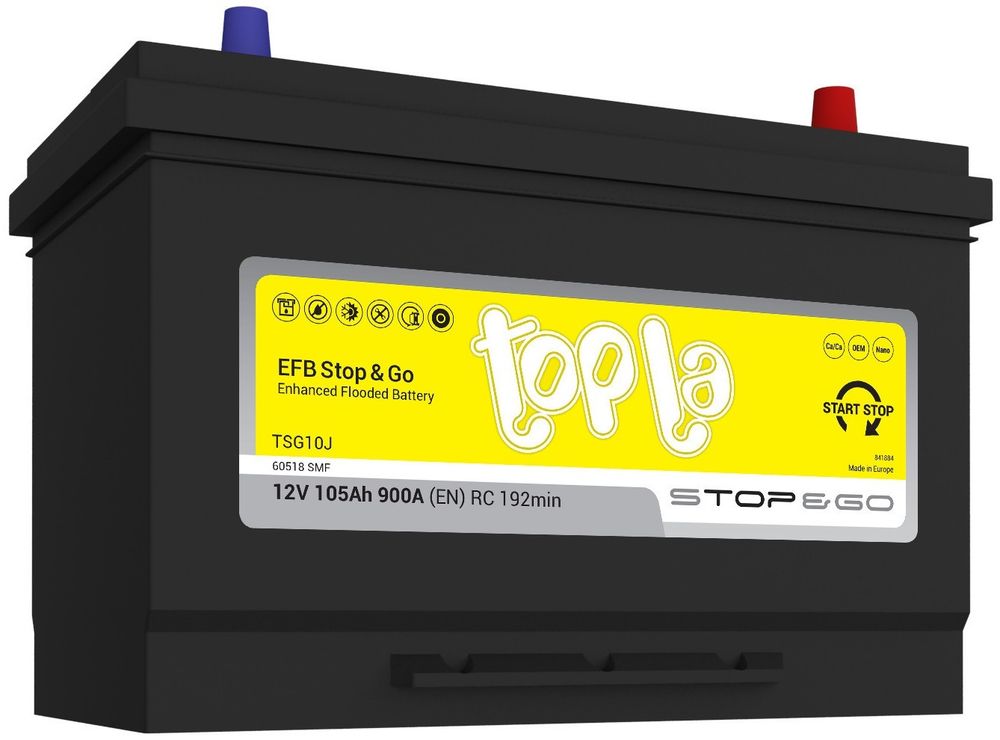 Topla EFB Stop&amp;Go 6СТ-105 аккумулятор