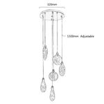 Подвесной светильник MT9176-6H titanium gold