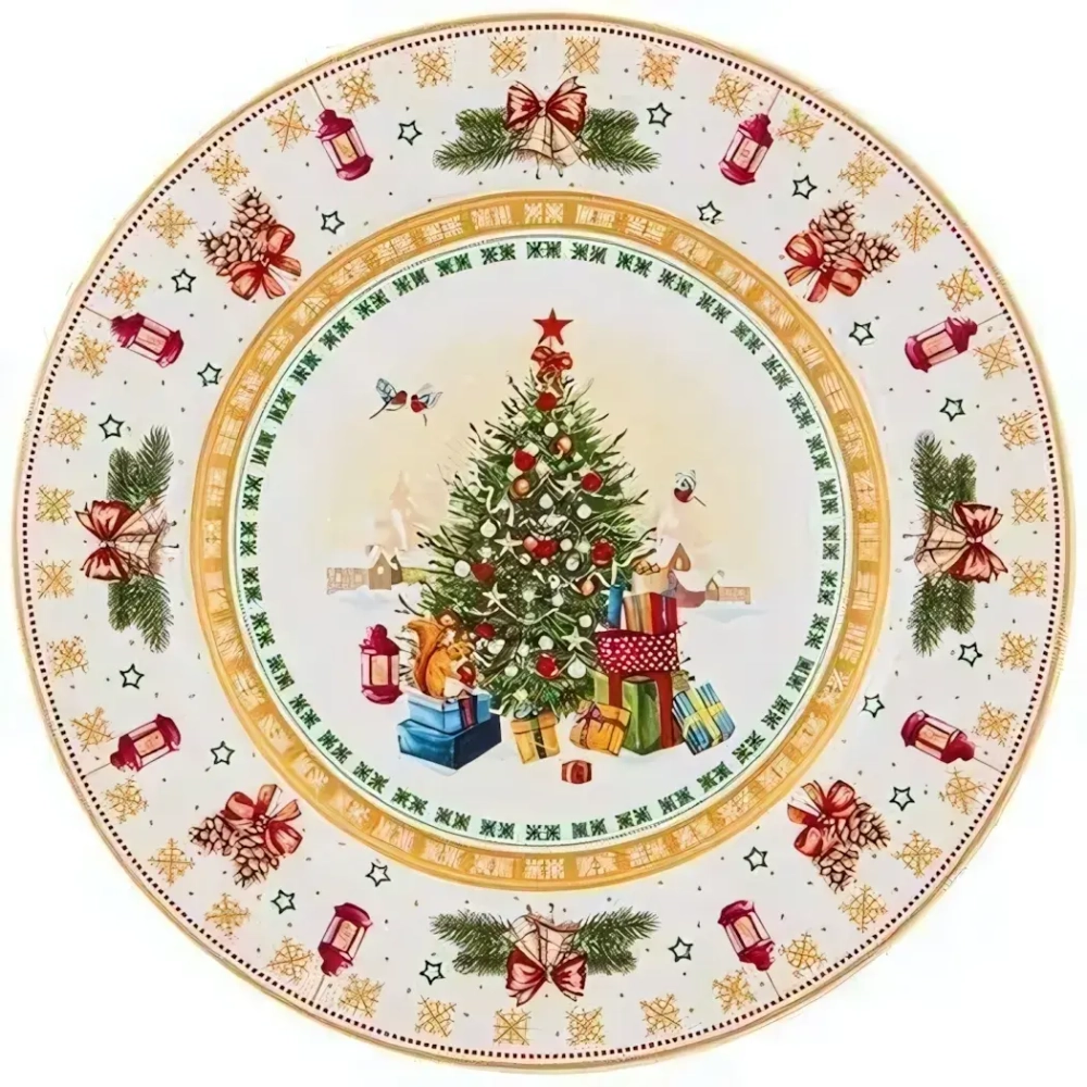 Тарелка обеденная «Елка» 27см