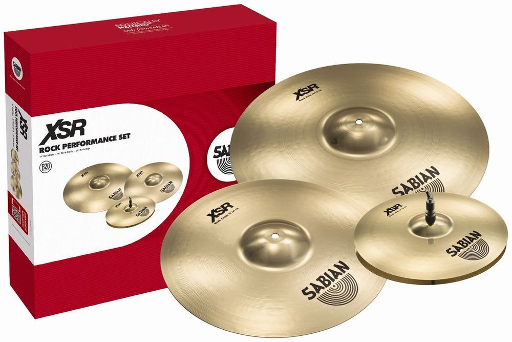 Набор Тарелок (14&quot; Rock Hats, 16&quot; Rock Crash, 20&quot; Rock Ride) Sabian Xsr Rock Performance Set