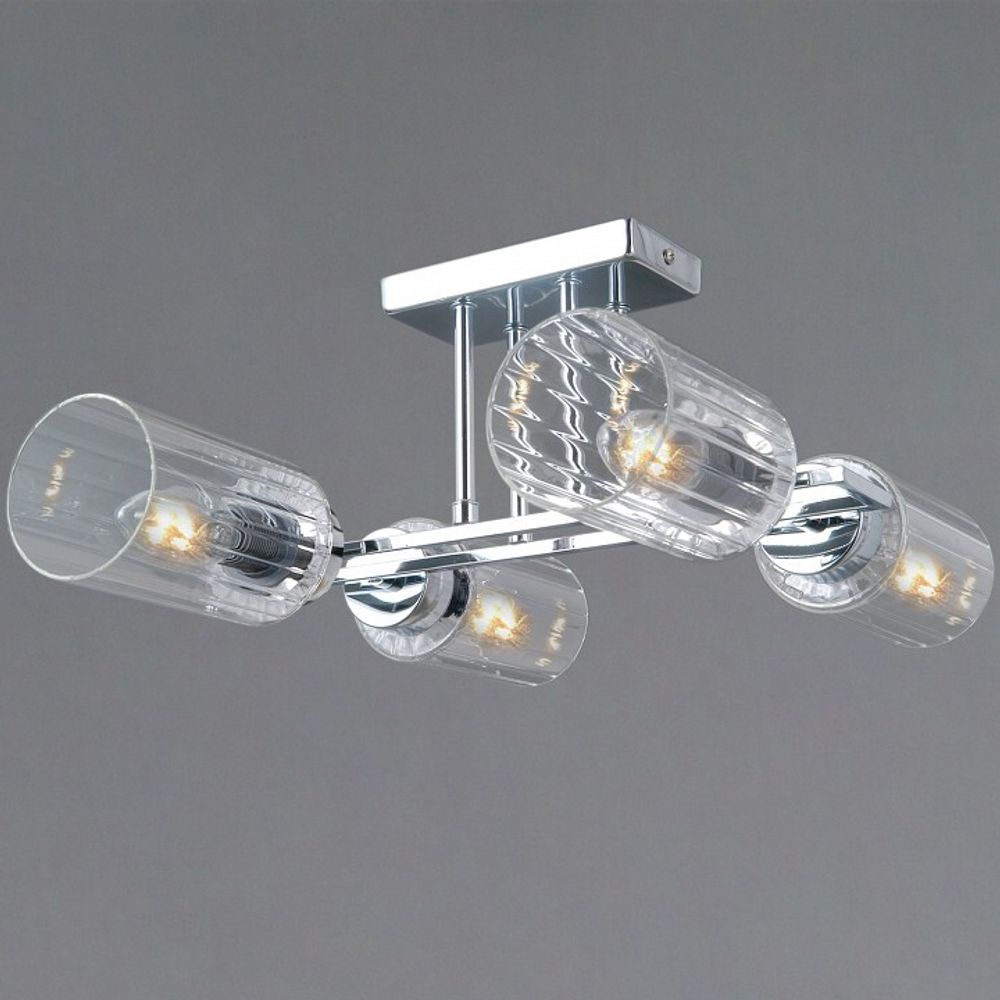 Люстра на штанге ILLUMICO NAPLES IL0780-4CSQ-25 CR NAPLES