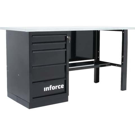 Верстак с драйвером Inforce 1600х686х845 LW-2 допустимая нагрузка на стол 1000кг, 05-01-006