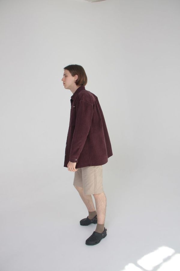 Рубашка Tulovo Вельветовая Баклажановая - фото 2