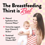 Legendairy Milk, She's Thirsty®, смесь электролитов с кокосовой водой, арбуз, 18 пакетиков по 7,8 г (0,28 унции)