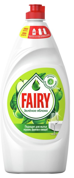 Средство д/мытья посуды Fairy 900мл Зеленое Яблоко