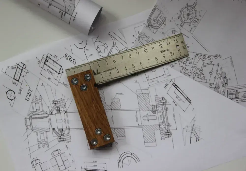 Угольник столярный 150мм Миллиметрика