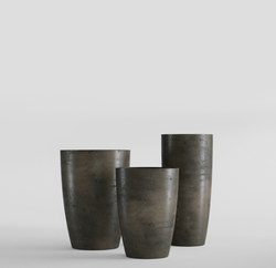 Кашпо, коллекция Concrete (Midnight), форма CONUS