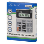 Калькулятор настольный Kenko 12 Bit, двойное питание, LCD, 13.5*10.7*3.1 см, серый