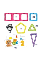 Магнитный конструктор Magical Magnet, 77 деталей, детали мат