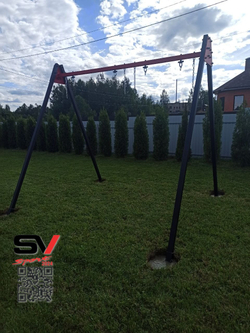 Монтаж уличных качелей Sv Sport