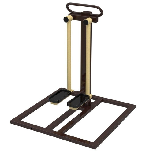 Уличный тренажер №53, "Хипс" на раме, 1100*1100*1300 мм.