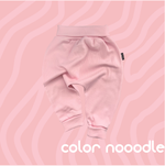 Легкие трикотажные брюки (розовая лапша)