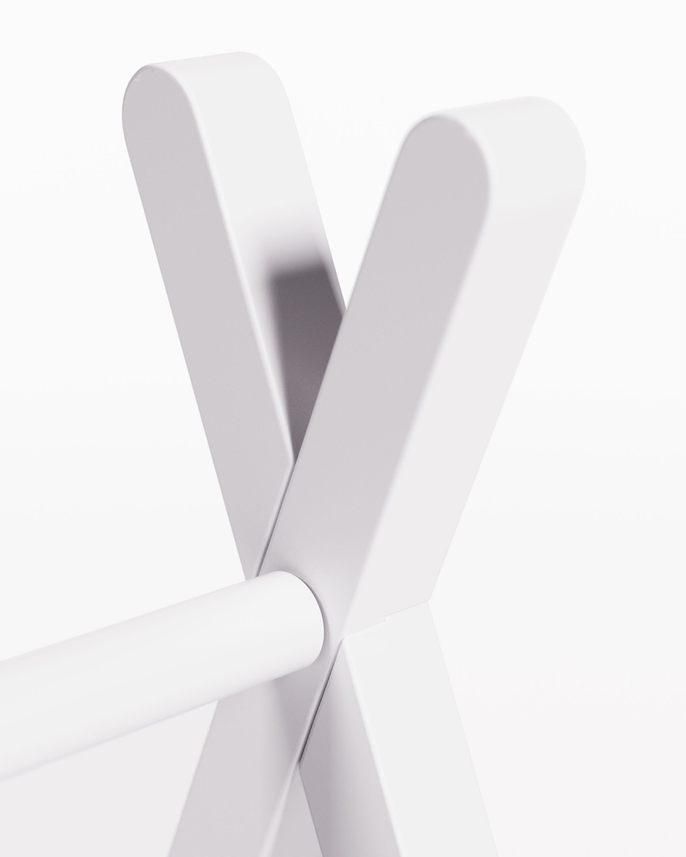 Maralis Детская напольная вешалка-вигвам из массива бука с белой отделкой