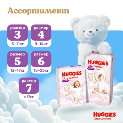 Трусики-подгузники Huggies Ultra Comfort Дев 7 34шт