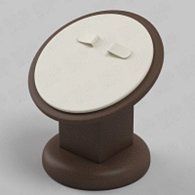 Подставка для серег/круглая/2 язычка/накладка/ножка/основание