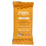 The Feel Bar, Restore, батончики с растительным протеином, Sunbutta, с шоколадной крошкой и ашвагандой, 10 батончиков по 57 г (2 унции)