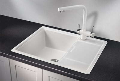 Granula 6503, АРКТИК (БЕЛЫЙ), кухонная мойка, кварц