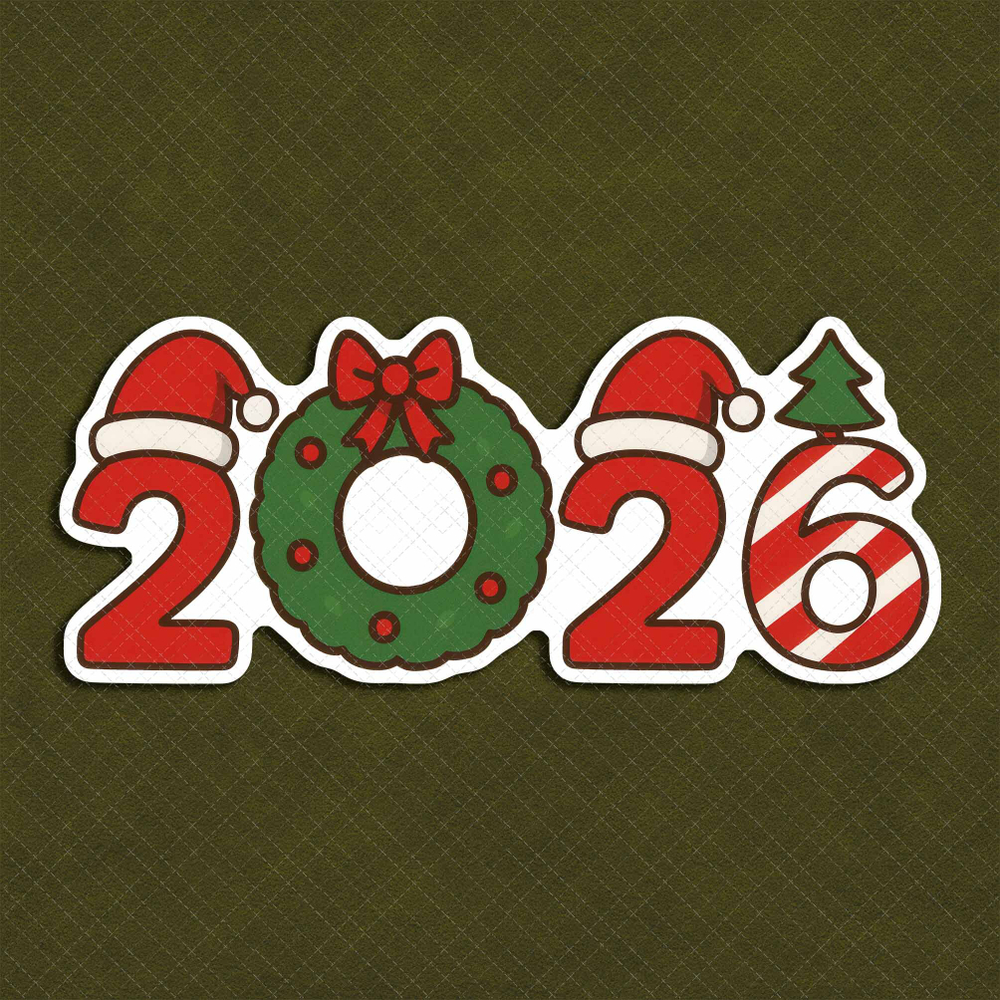 Надпись 2026 №1.1 - декор для фотосессий