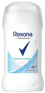 Rexona Антиперспирант Motionsense Легкость хлопка, стик, 40 мл