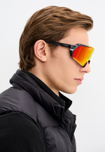 Спортивные очки 100% Korbin / Gloss Metallic Black / HiPER Red Multilayer Mirror