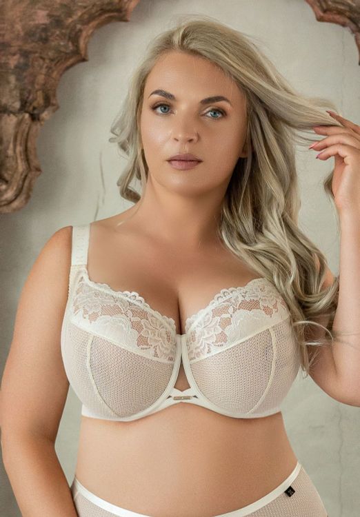 Бюстгальтер Kris Line Cotton Flower Soft Full Cup (латте)