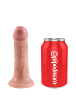 Страпон Harness со съемной насадкой на регулируемых ремнях King Cock 6" (Цвет: телесный с черным)