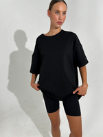 Футболка женская молочная оверсайз хлопок