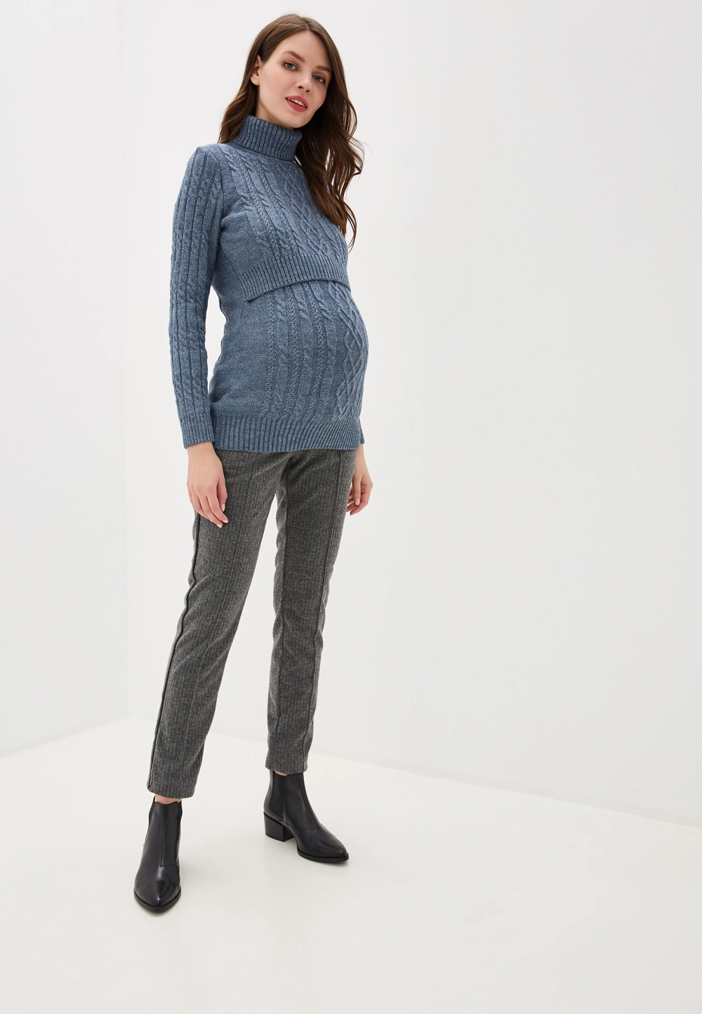 Брюки "Дана" для беременных серый