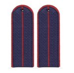 Погоны темно-синие с красным кантом 1 красный просвет Полиция (ОВД)