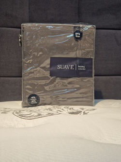 4870216965549 Комплект постельного белья SUAVE Tencel plain Евро Темно-серый