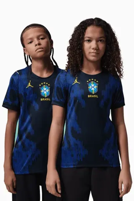 Футболка Nike Brazil x Jordan 2026 Away Stadium Junior - темно-синий