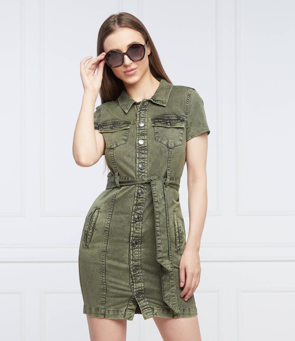 платье GUESS - оливковый (W2GK82 D4LT1)