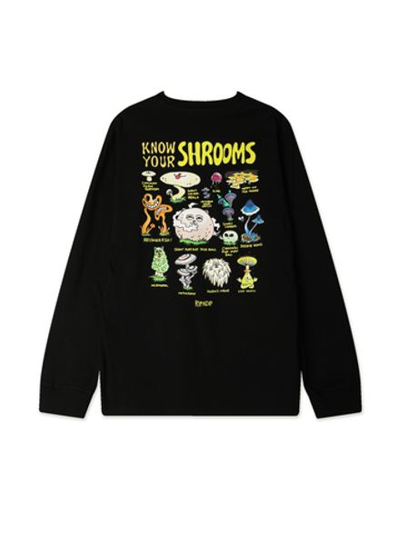 Лонгслив Ripndip Know Ur Shrooms Long Sleeve Black
